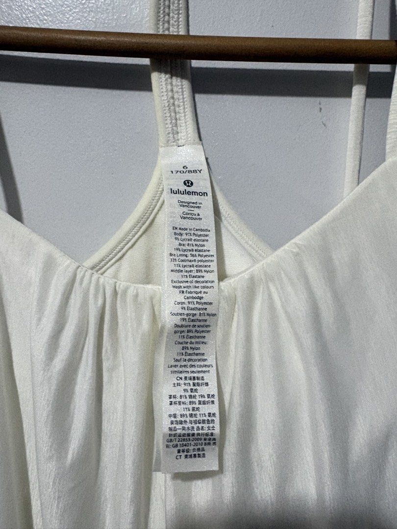 Lululemon Flow Y 2 in 1 Tanktop (Category: Activewear) located in Makati City. Submitted by ThriftedGoods (Listing ID 1471060527, Image 3). Description: Feel free to ask for more detailed photos In excellent condition No issues Length-26 Width-19.