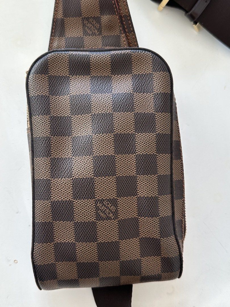LV Geronimos Damier Ebene (Category: Luxury Bags & Wallets) located in Quezon City. Submitted by nancdmd (Listing ID 1471011658, Image 2). Description: LV Geronimos for sale Damier Ebene Guaranteed authentic or your money back Date code CA0045 .