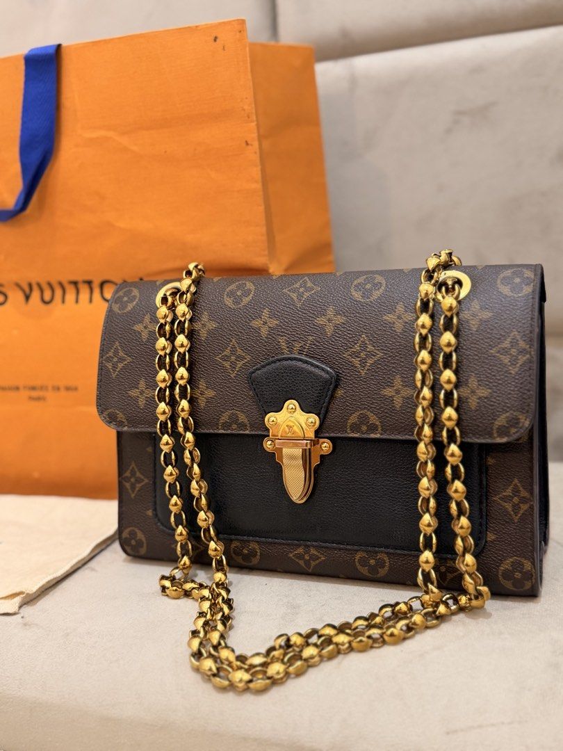 LV Monogram Victorie Black! (Category: Luxury Bags & Wallets) located in Taguig. Submitted by amandababyy (Listing ID 1470960264, Image 1). Description: Selling my pre owned LV Victorie Bag (black) Bought this in Kuala Lumpur! NO ISSUES STILL IN PRISTINE CONDITION! Last Price: 85,000 php non negotiable .