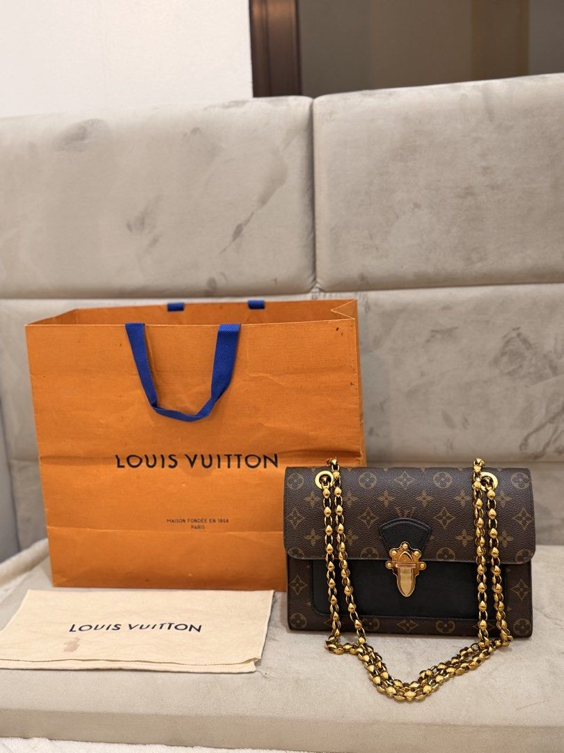 LV Monogram Victorie Black! (Category: Luxury Bags & Wallets) located in Taguig. Submitted by amandababyy (Listing ID 1470960264, Image 2). Description: Selling my pre owned LV Victorie Bag (black) Bought this in Kuala Lumpur! NO ISSUES STILL IN PRISTINE CONDITION! Last Price: 85,000 php non negotiable .