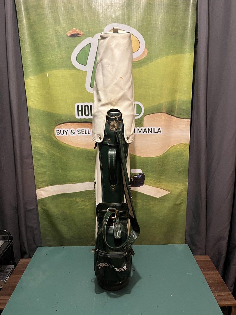 MacGregor Vintage Golf Cart Bag (Category: Golf) located in Manila. Submitted by hole19mnl (Listing ID 1470982277, Image 2). Description: Macgregr Vintage Golf Cart Bag 2 Way Divider .