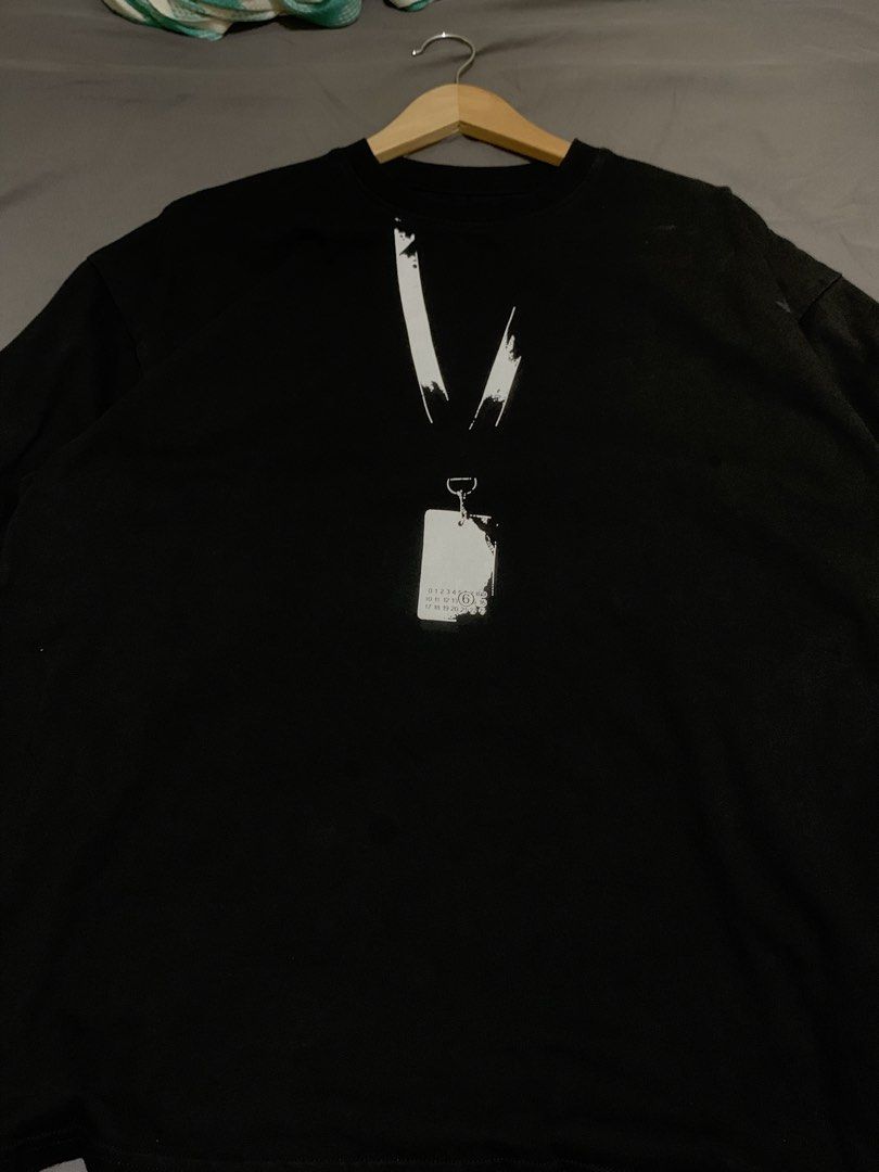 Maison Margiela Black Backstage Pass shirt (Category: Tshirts & Polo Shirts ) located in Roxas City. Submitted by vaultcultureco. (Listing ID 1470982286, Image 2). Description: - Brand: Maison Margiela Paris - Color: Black - Size: 50 (Men's) - Design: Iconic 'Backstage Pass' lanyard and ID badge graphic print with numeric branding on front -Issue: See last 2 pic (not sure if removable) Never the less, d nmn sya mapapansin Color rate: 9.3/10 23.5x