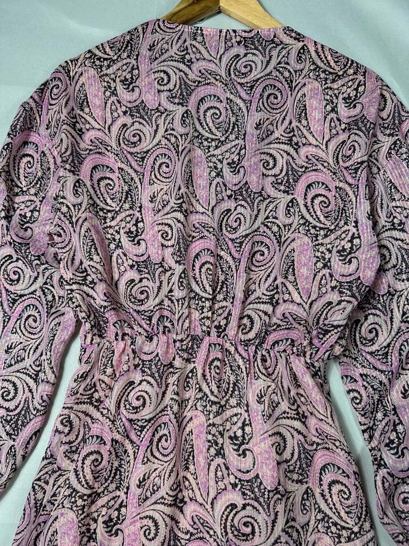Maje Printed Paisley Dress (Category: Dresses) located in Caloocan City. Submitted by zealbear_441c38 (Listing ID 1470978381, Image 3). Description: Title - Maje Model/Name - Assymetrical Dress Size on Tag - Small Conditiion - Excellent As new with no issue Dimension (WxLxH) - 16x35 Inches Category- Casual/ Dinner or Evening Dress Fitting - Slim Made in - China Material - 98% Polyester/ 2% Metallic Fibres Color - Multi Color Design - Paisley and 