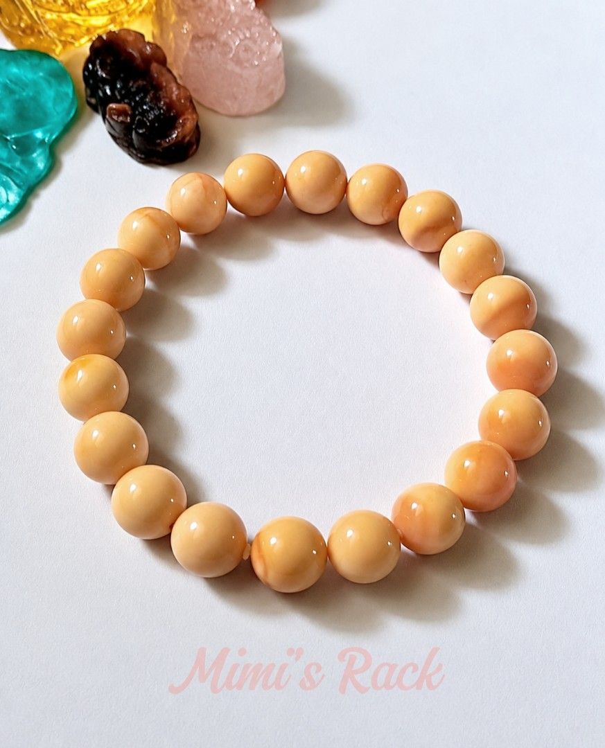 Mango Alashan Natural Stone Bracelet 9mm (Category: Bracelets) located in Taguig. Submitted by mimisrack (Listing ID 1471000652, Image 1). Description: 💛💰 Wealth & Abundance — symbolizes prosperity, financial growth, and welcoming new opportunities. 🍀 Good Luck & Fortune — traditionally associated with blessings, success, and favorable outcomes. ☀️ Happiness & Positivity — its warm mango-orange tones represent joy, optimism, and uplifting ener