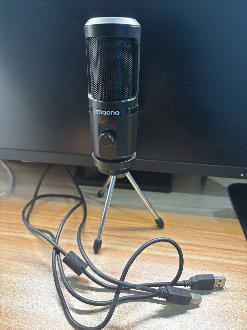 Maono USB Condenser Microphone (Category: Microphones) located in Santa Maria. Submitted by janelombres27 (Listing ID 1471041331, Image 2). Description: Inclusions: Tripod stand USB cable NO ISSUES negotiable! Used in a good condition still works very well can do meetups around sta.maria bulacan for delivery: lalamove rfs: need extra funds for tuition. pm for more details 💌.