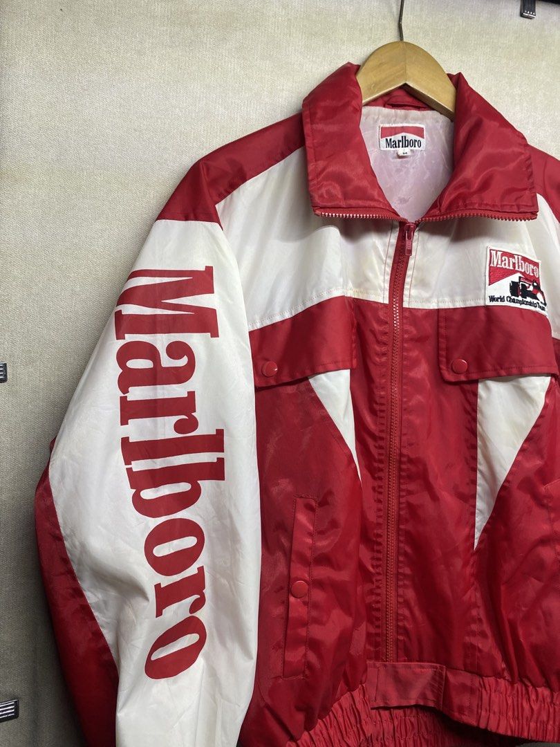 Marlboro - Vintage Marlboro Jacket (Category: Coats, Jackets and Outerwear) located in Valenzuela. Submitted by rektasource.ph (Listing ID 1471051835, Image 3). Description: Marlboro - Vintage Marlboro Jacket Has fade on back letters Overall good condition Length: 25 Armpit to armpit: 24.