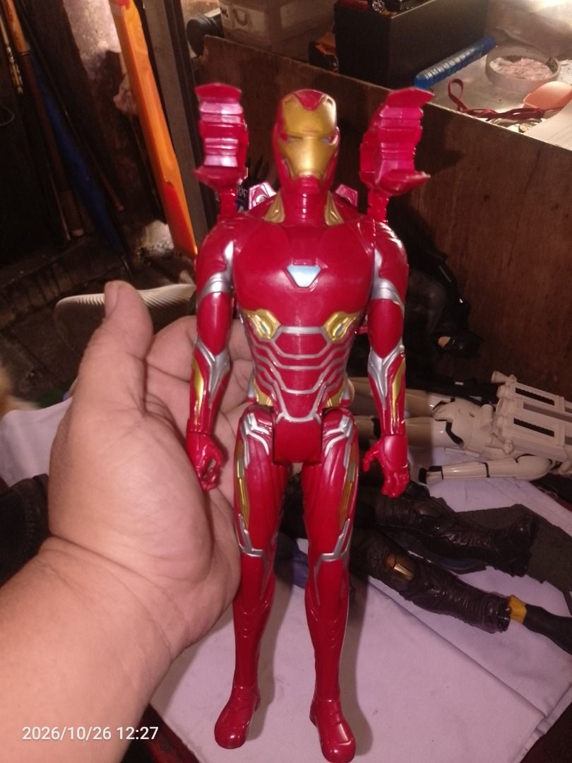 Marvel Avengers Thanos Action Figure Toy (Category: Figurines & Statues) located in Makati City. Submitted by gentlewind_f0e75e (Listing ID 1471101579, Image 3). Description: Thanos action figure from Marvel Avengers. Detailed purple skin, blue and gold body armor, and the Infinity Gauntlet on the left hand. Articulated joints in arms and legs. Great addition to any superhero toy collection. 700 each only 3 for 2k For sure buyer only meet up maka