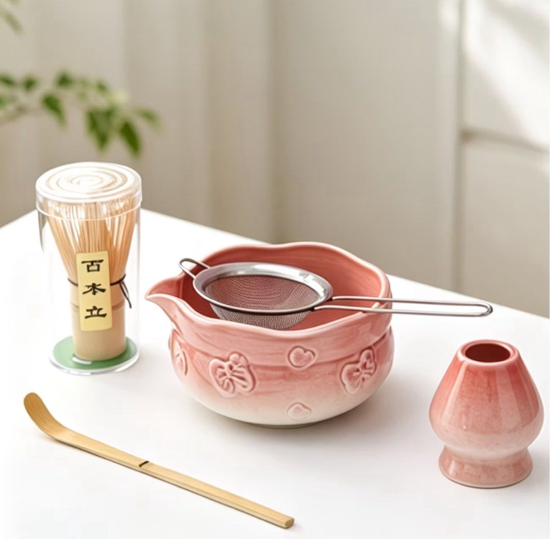Matcha Coquette Pink Bowl Set 5pcs (Category: Other Food & Drinks) located in Mandaluyong City. Submitted by curatedbyshamie (Listing ID 1471052504, Image 2). Description: .