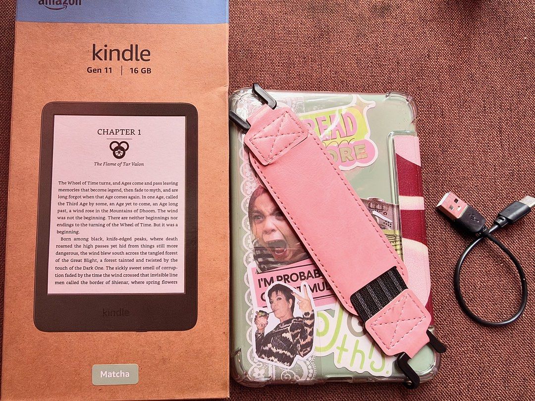 Matcha Kindle Basic 11th Gen (Category: E-Readers) located in Manila. Submitted by whatevs00 (Listing ID 1470963057, Image 1). Description: Selling my preloved e-reader! Kindle Basic 11th Gen 16GB - Matcha Condition: 9/10 purchased Feb this year. 7k+ SF Free case + usb cable No issues PM me for more photos & videos of the actual unit! МОР: Bank Transfer / E-Wallet MOD: Lalamove / Meet up Location: Manila.