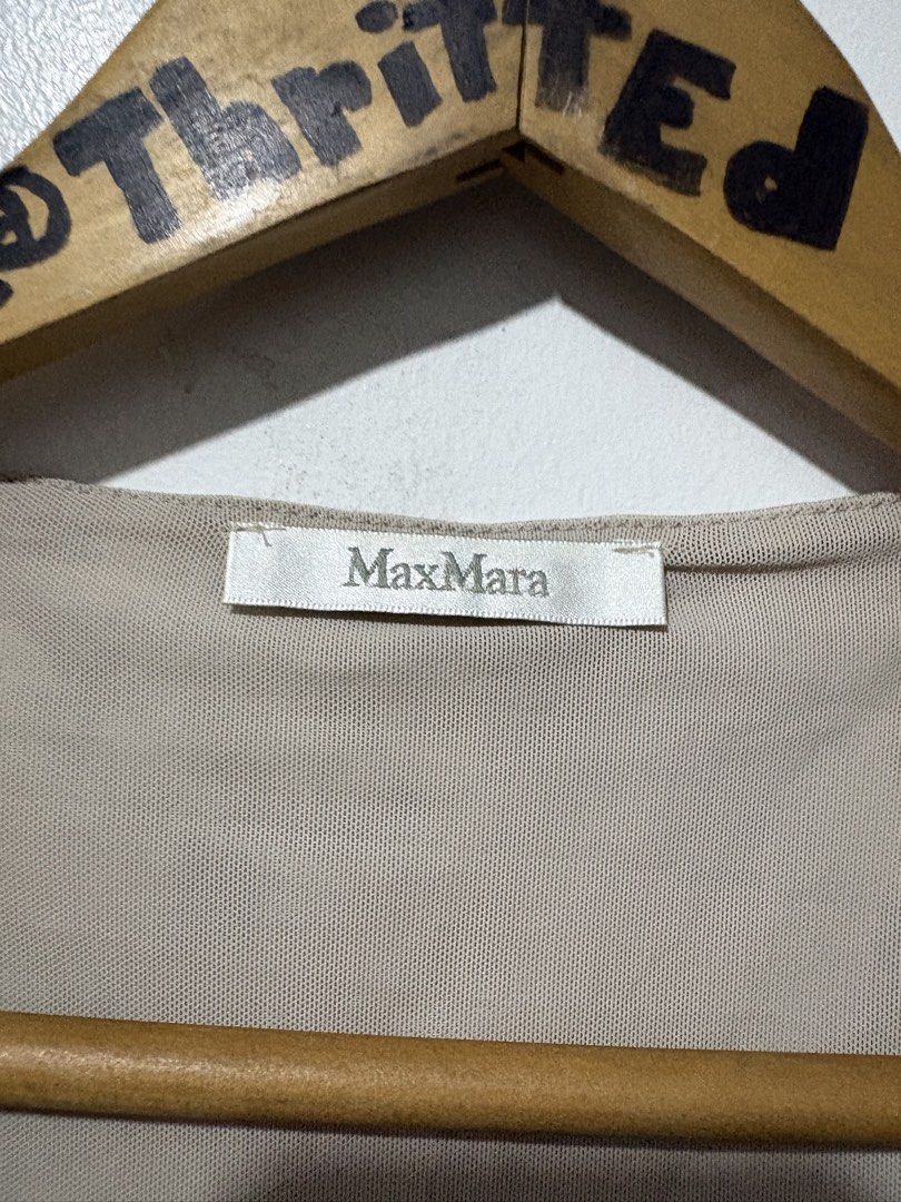 Max Mara Silk Top (Category: Luxury Apparel) located in Makati City. Submitted by ThriftedGoods (Listing ID 1471061314, Image 3). Description: Feel free to ask for more detailed photos In excellent condition No issues Length-30 Width-18.