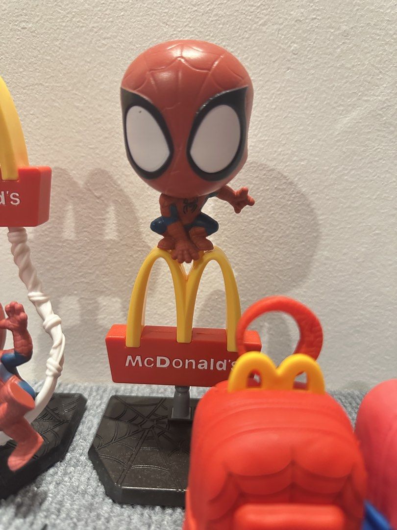 McDonald’s Happy Meal (Category: Kids Toys) located in Angeles City. Submitted by royal_vintage_thriftshop (Listing ID 1471041826, Image 3). Description: McDonald’s Happy Meal / ‘Spider-Man: Brand New Day’ Collection Figures All set 1k No box only toy.