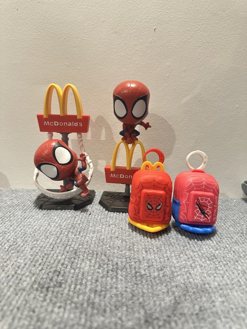 McDonald’s Happy Meal (Category: Kids Toys) located in Angeles City. Submitted by royal_vintage_thriftshop (Listing ID 1471041826, Image 1). Description: McDonald’s Happy Meal / ‘Spider-Man: Brand New Day’ Collection Figures All set 1k No box only toy.