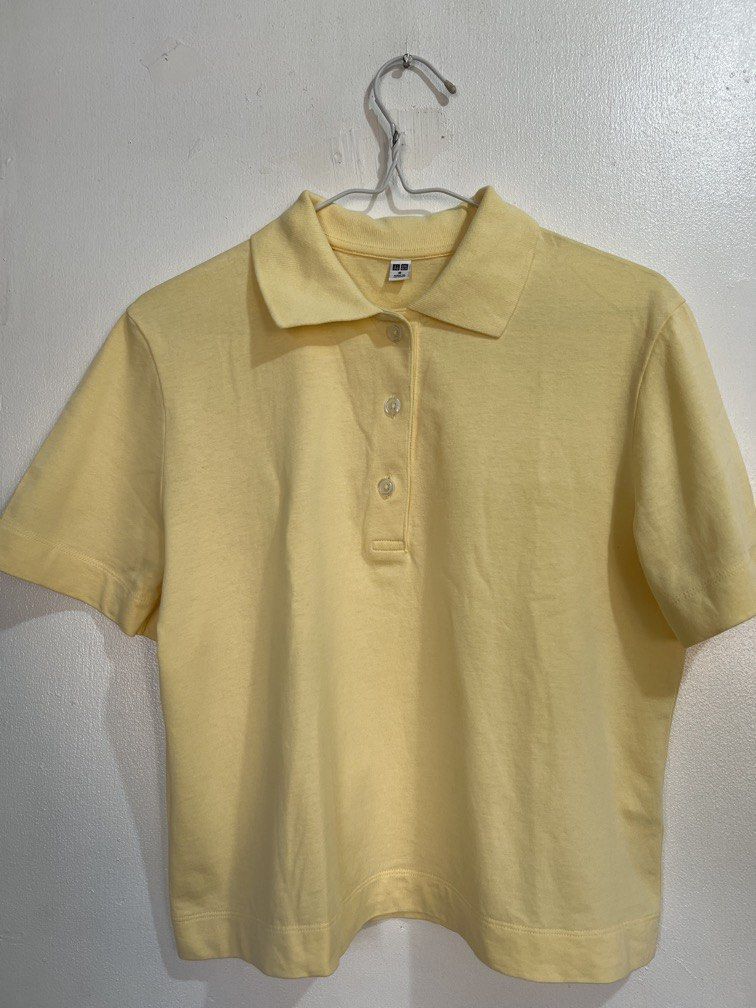 Medium Uniqlo Polo shirt (Category: Others Tops) located in Las Pinas. Submitted by gaeley (Listing ID 1470954052, Image 1). Description: b: 19" armpit to armpit l: 19".