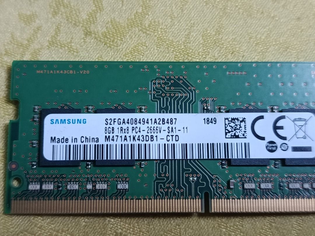 memory laptop 8gb 2666mhz (Category: Computer Parts) located in Quezon City. Submitted by carou85958 (Listing ID 1471084816, Image 3). Description: 100% good working 100% no issue prize p1500 17 ibp road batasan hills qc.