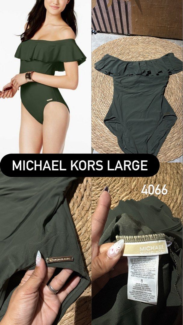 Michael kors Large (Category: Bikinis & Swimsuits) located in Malabon City. Submitted by lheithriftshop (Listing ID 1471039843, Image 2). Description: Off shoulder .