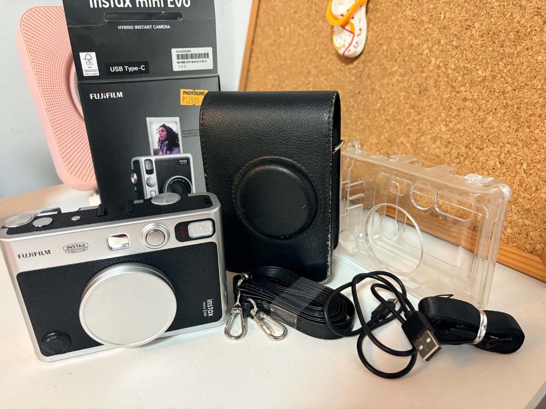 Mini Evo Instax Hybrid Camera (Category: Cameras) located in Buenavista. Submitted by ems_canete (Listing ID 1471056755, Image 1). Description: Once lang nagamit Bought for 13k sa photoline Complete accessories - lens cover - camera bag - screen protector installed since day 1 - clear casing camera.