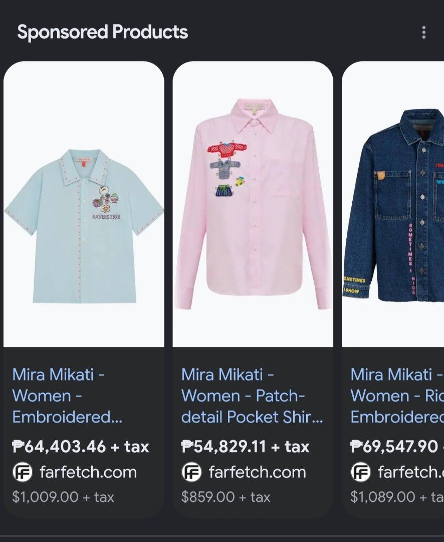 Mira Mikati sequin oversized (38 on tag) auth. (Category: Coats, Jackets and Outerwear) located in Baguio. Submitted by archival_thrifted.ph. (Listing ID 1471016237, Image 3). Description: FOR SALE‼️ .MIRA MIKATI OVERSIZED SEQUIN HOODIE JACKET (UNISEX) .💯 AUTHENTIC . EXCELLENT CONDITION .SIZE 38 ON TAG .PHP 2580 PLUS SF .❌❌ COP/COD .MOP GCASH .COURIER J&T .BAGUIO AREA .DM FOR SURE BUYER TY.