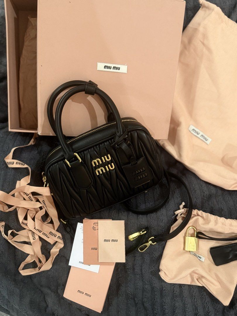 Miu Miu Bag (🇯🇵 Preloved) (Category: Luxury Bags & Wallets) located in Quezon City. Submitted by lavieluxe08 (Listing ID 1471006183, Image 1). Description: Preloved - Good Condition Japan Sourced Complete Inclusion NGA.