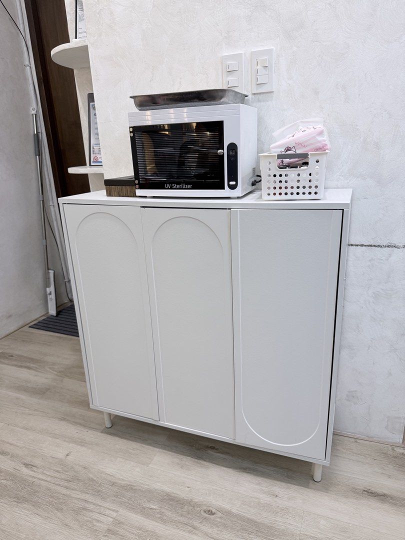 Modern shoe cabinet (Category: Shelves, Cabinets & Racks) located in Antipolo. Submitted by karen.d.santos.313 (Listing ID 1471028995, Image 2). Description: White shoe cabinet .