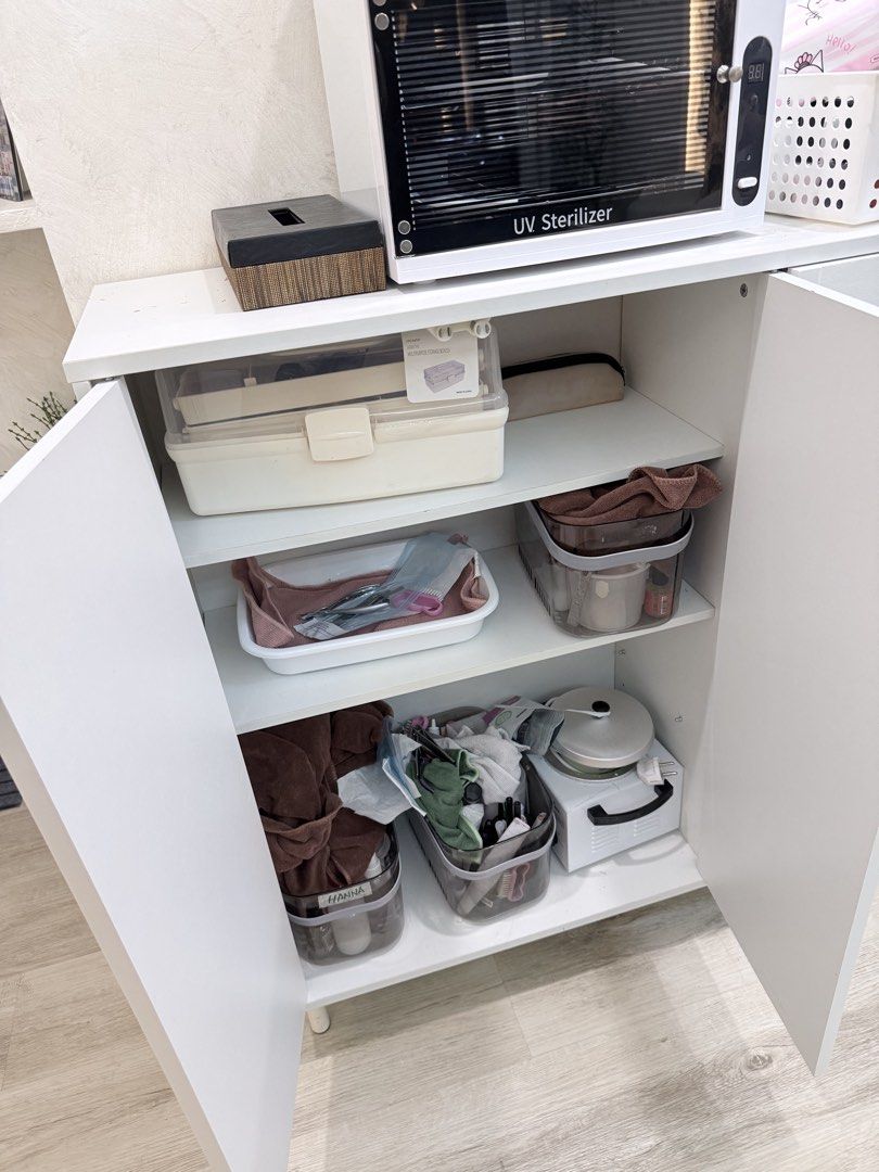 Modern shoe cabinet (Category: Shelves, Cabinets & Racks) located in Antipolo. Submitted by karen.d.santos.313 (Listing ID 1471028995, Image 3). Description: White shoe cabinet .