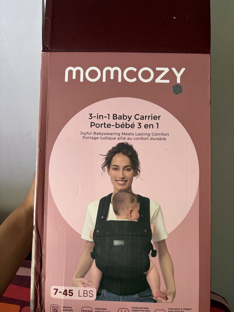 Momocozy Baby Carrier (Category: Carriers & Slings) located in Manila. Submitted by mystic.tinnn (Listing ID 1471112301, Image 2). Description: Brandnew Used once then binalik narin sa box Bought for 2,700 .
