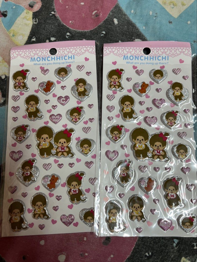Monchhichi Stickers Stationery 1 Pack (Category: Stationery & School Supplies) located in Manila. Submitted by leiluvsu (Listing ID 1471085548, Image 1). Description: - Monchhichi stationery sticker (1) pack - Brand new and unopened in original packaging - 130 for 1 pack of cute embossed stickers - Perfect for journaling, scrapbooking, and school supplies - 2 stocks available .