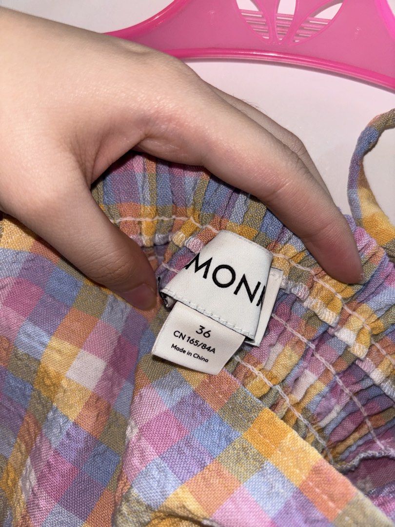 Monki Tie on Pastel Top (Category: Blouses) located in Bacoor. Submitted by ynnasdrawer (Listing ID 1471046560, Image 2). Description: - soso cute colors - worn once - very comfy - xs to s - rfs: decluttering .
