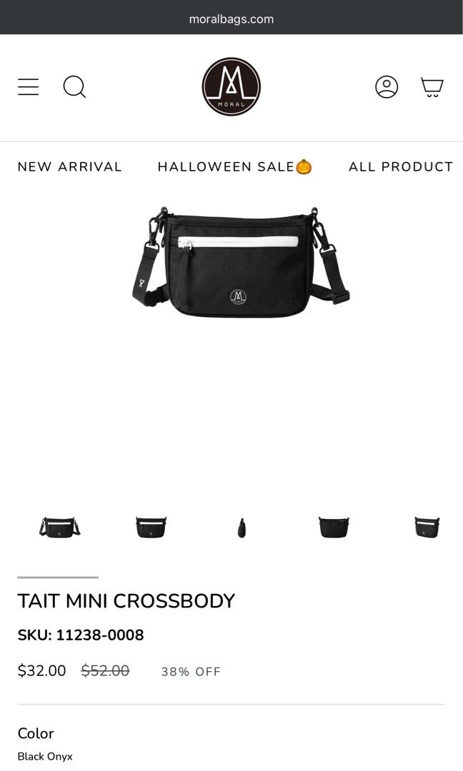 MORAL Tait Mini Crossbody (Category: Sling Bags) located in Bauang. Submitted by thriftypockets92 (Listing ID 1471012012, Image 3). Description: issue natanggal frontlogo.
