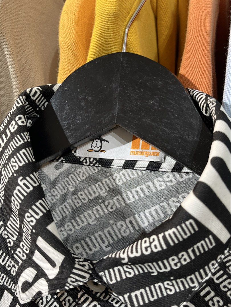 Munsingwear all-over logo-print (Category: Others Tops) located in Lucban. Submitted by rep.rznt (Listing ID 1470970111, Image 3). Description: Dimes: 17.5 width, 24 length.