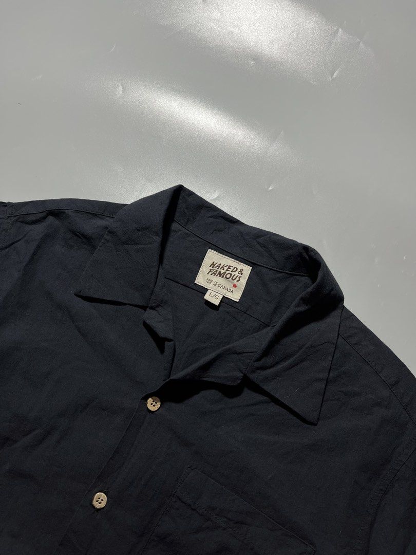 Naked & Famous Casual Button Down Polo (Category: Tshirts & Polo Shirts ) located in Quezon City. Submitted by metro_junkie.ph (Listing ID 1471064068, Image 3). Description: Naked & Famous Casual Button Down Polo Size Large on Tag (22 x 28.5) Excellent Condition No any Flaw/Issue(s) All Detail Posted 480 + SF.