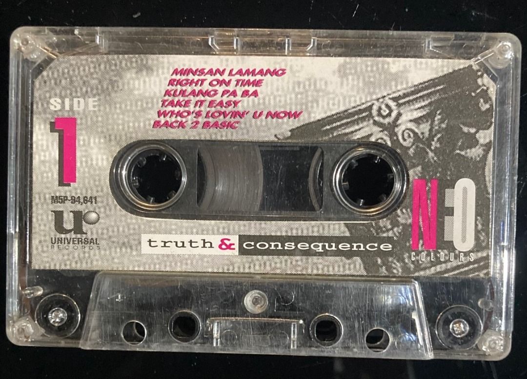 NEOCOLOURS Truth & Consequence PHILIPPINES Cassette Tape (Category: CDs & DVDs) located in Manila. Submitted by musika_pilipinas (Listing ID 1471013941, Image 3). Description: - Play Tested - Dikit Inlay sa Case (Check photos).