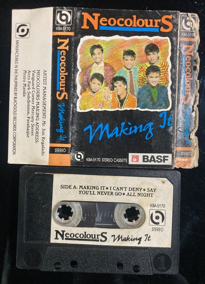 NEOCOLOURS Making It PHILIPPINES Cassette Tape (Category: CDs & DVDs) located in Manila. Submitted by musika_pilipinas (Listing ID 1471016044, Image 3). Description: Play Tested.