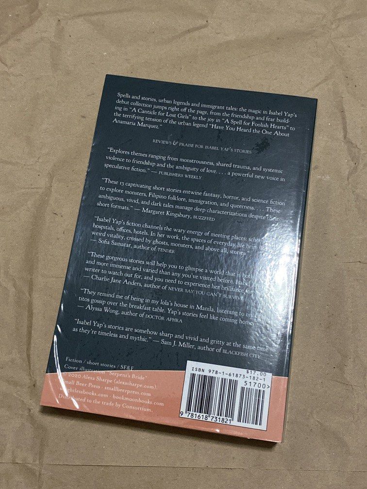 Never Have I Ever: Stories by Isabel Yap (Category: Storybooks) located in Manila. Submitted by happyoldyear_ (Listing ID 1471093420, Image 2). Description: unread copy shelved only with plastic cover but not taped to the book.