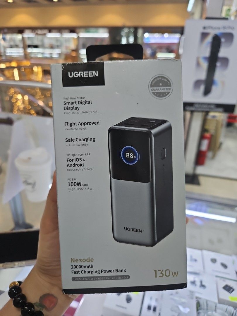 Nexode 20k Mah Ugreen 100w Max Brandnew (Category: Batteries & Power Banks) located in San Juan City. Submitted by rjean02 (Listing ID 1470951945, Image 1). Description: Brandnew original sealed money back guarantee 100max 20k Mah fast charging power bank.