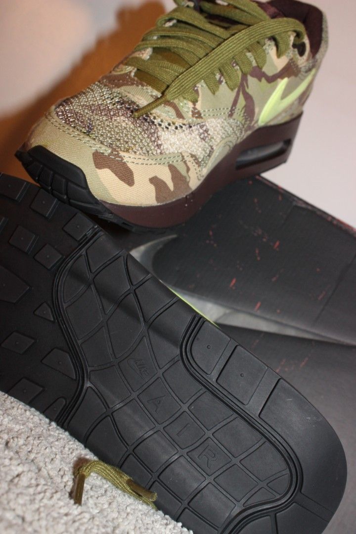 Nike Air Max 1 '86 OG "Big Bubble - Camo (Category: Sneakers) located in Manila. Submitted by maustuff (Listing ID 1471093155, Image 2). Description: 🔥 100% Authentic Nike Air Max 1 '86 OG "Big Bubble - Camo" 🔥 📌 PRODUCT DETAILS: • Brand: Nike • Model: Air Max 1 '86 OG "Big Bubble" • Colorway: Earth / Light Lemon Twist / Oil Green • Style Code: FN8358-200 • Size: Men's US 8 | Women's US 9.5 | UK 7 | EUR 41 | 26 CM • Condition: Brand New with B