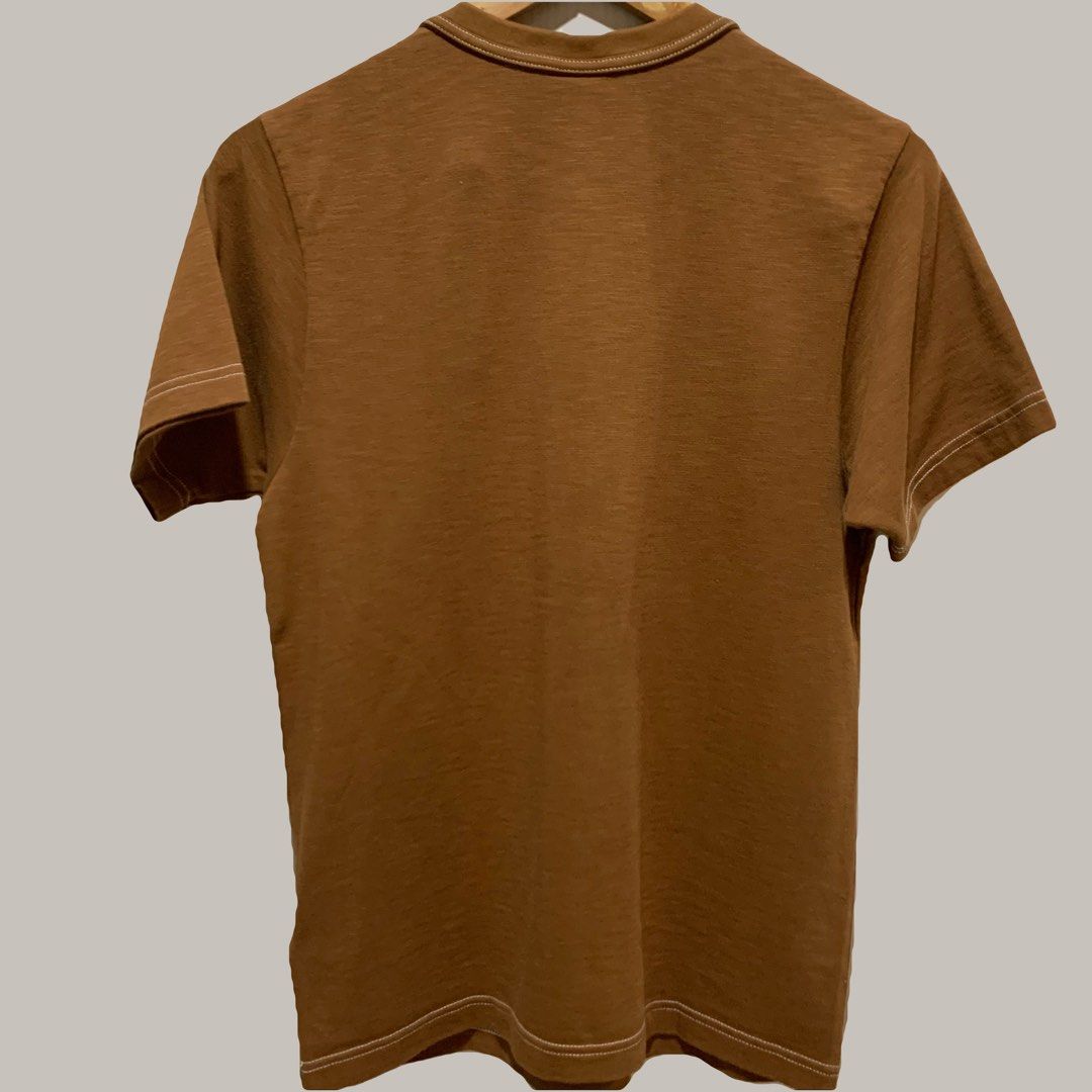 Nike Crew Neck Cotton T-shirt / Plain Tee Swoosh Patch (Category: Tshirts & Polo Shirts ) located in Mandaluyong City. Submitted by brandsforless.ph (Listing ID 1471009144, Image 2). Description: • Used once • Nike • Men’s T-shirts • Brown • Small • Chest: 94cm • Length: 67cm • 100% Cotton • Plain brown with Nike Swoosh patch at the bottom • Original Nike Brand • Please take note that some photos may have minimal difference in color due to lighti