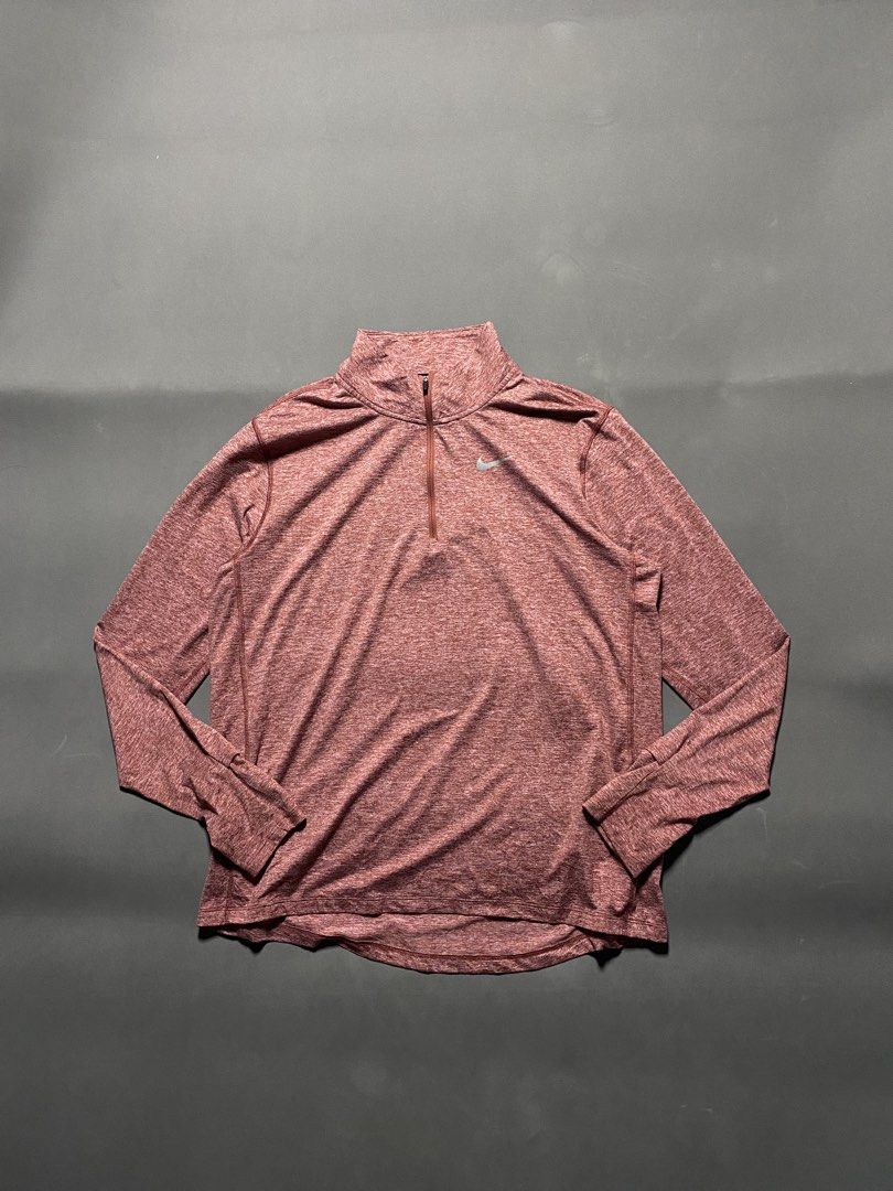 Nike Dri-Fit Half-Zip Longsleeve (Category: Activewear) located in Pasay City. Submitted by thrift.wards (Listing ID 1471041614, Image 1). Description: size: large width: 22 length: 26 no issue.