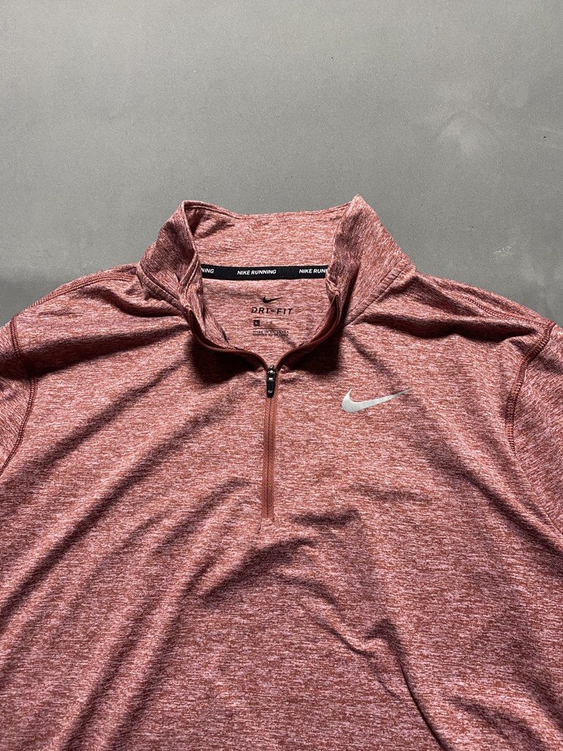 Nike Dri-Fit Half-Zip Longsleeve (Category: Activewear) located in Pasay City. Submitted by thrift.wards (Listing ID 1471041614, Image 2). Description: size: large width: 22 length: 26 no issue.