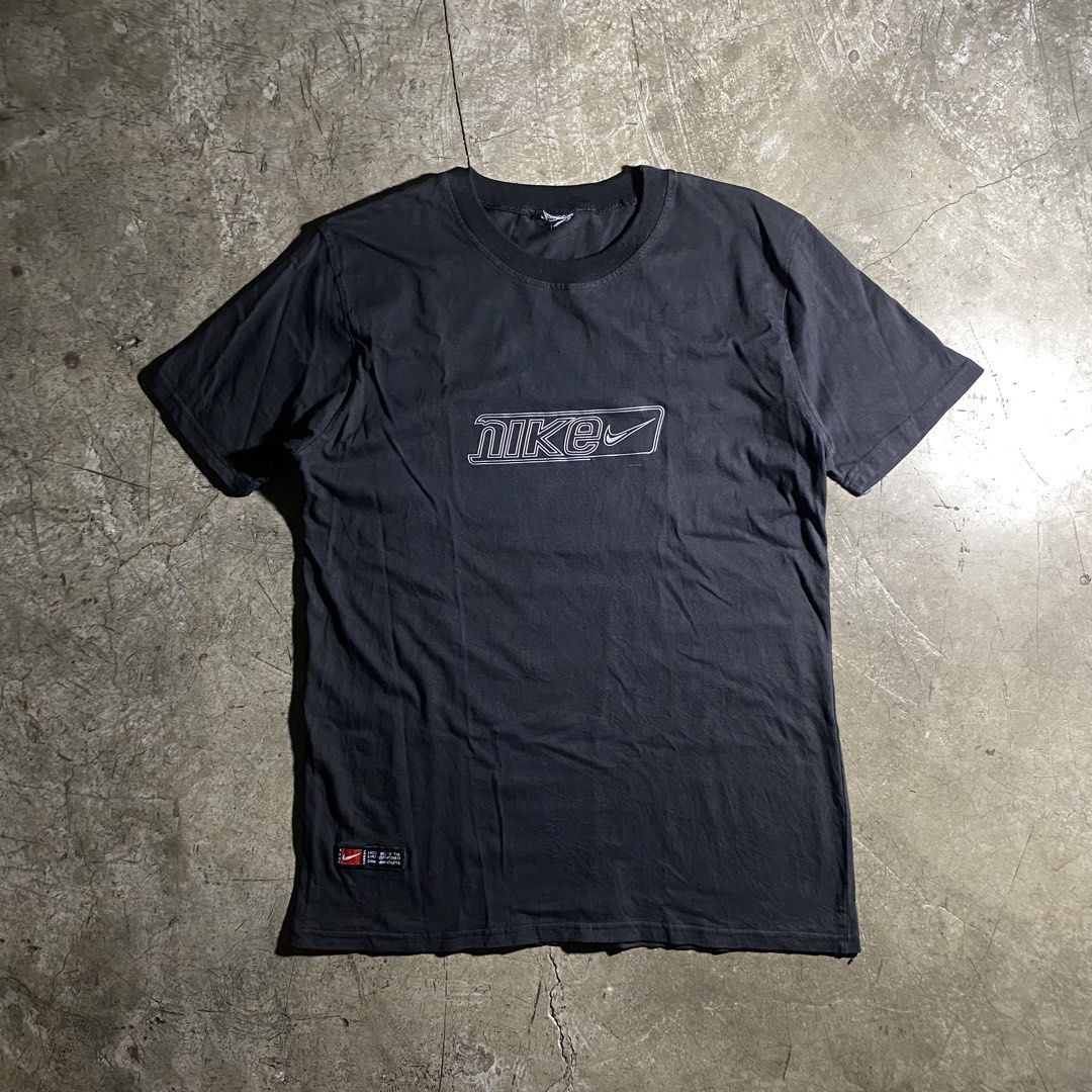 Nike Mid Script Retro Style Shirt (Category: Tshirts & Polo Shirts ) located in Manila. Submitted by curatedvg. (Listing ID 1471068693, Image 1). Description: Nike Mid Script Retro Style Shirt Dimensions (laid flat): Pit to Pit: 20.25” Length: 29.25” [Cut tag] Flaws: medyo namumuti & 1 pinhole Color Rate: 9-9.5/10 Condition: WELL USED COLOR MAY VARY DUE TO LIGHTING! Helping a friend ❗️.