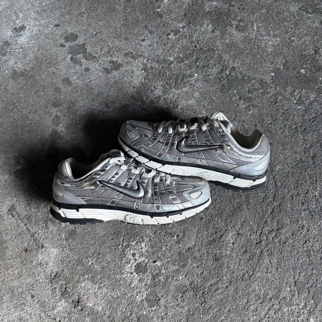 Nike P-6000 - Mettalic Silver (Category: Sneakers) located in Taguig. Submitted by _grailedph (Listing ID 1471026319, Image 2). Description: Nike P-6000 - Mettalic Silver Authentic Size: 10mens/28cm Signs of usage Check last picture Good Condition ₱ 1,800.