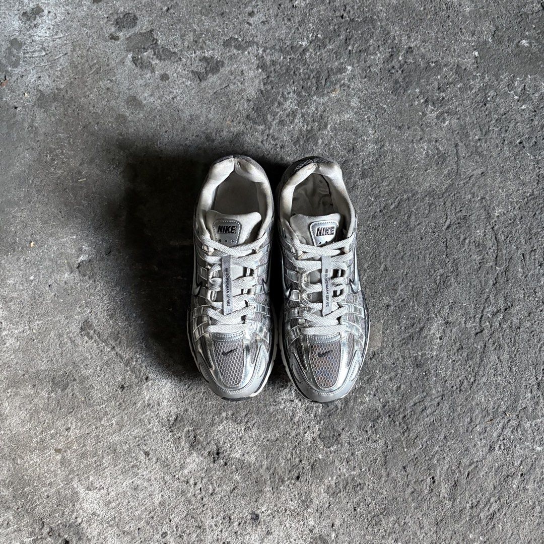Nike P-6000 - Mettalic Silver (Category: Sneakers) located in Taguig. Submitted by _grailedph (Listing ID 1471026319, Image 3). Description: Nike P-6000 - Mettalic Silver Authentic Size: 10mens/28cm Signs of usage Check last picture Good Condition ₱ 1,800.