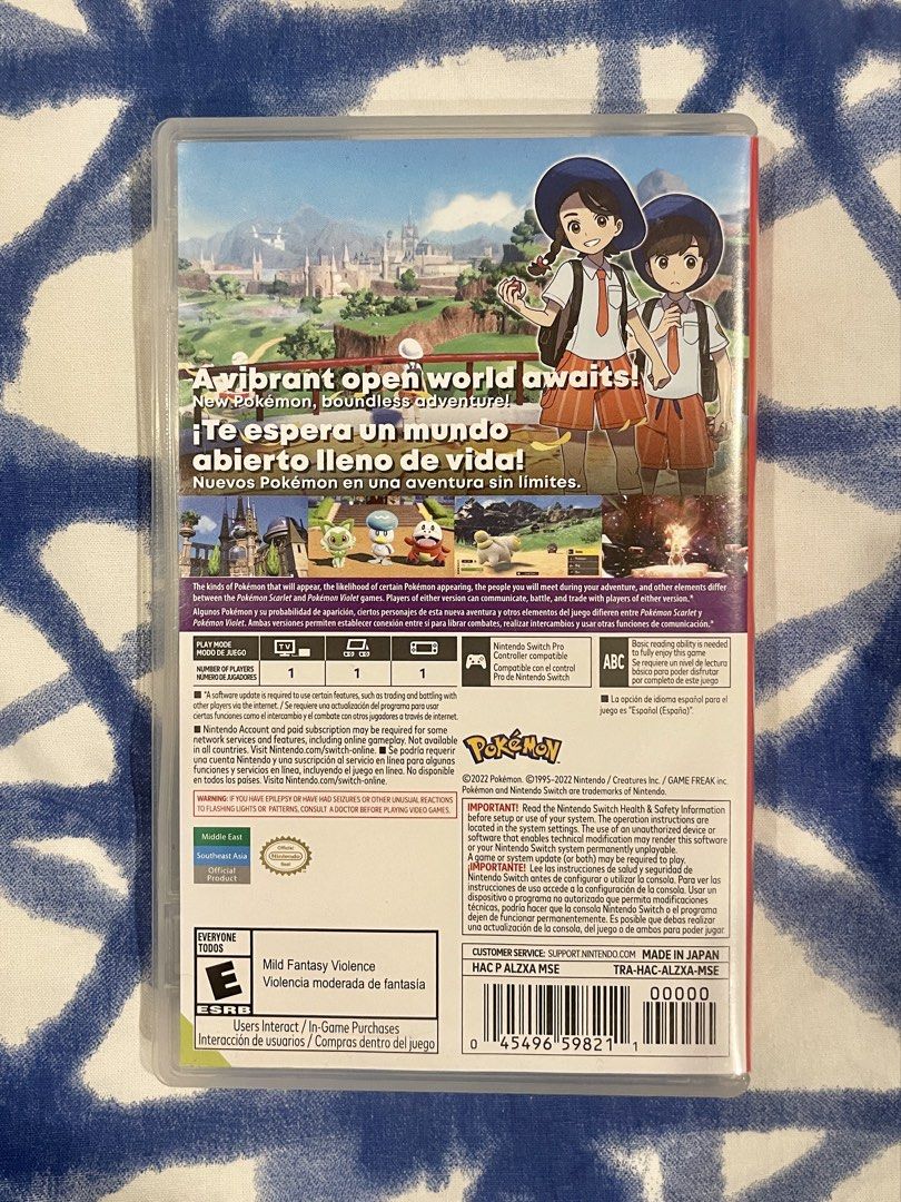 Nintendo Switch Pokemon Scarlet (Category: Nintendo) located in Marikina City. Submitted by menggufinds (Listing ID 1470942078, Image 2). Description: For Sale: Pokemon Scarlet Nintendo Switch physical game cartridge Rfs: finished the game. ✅.