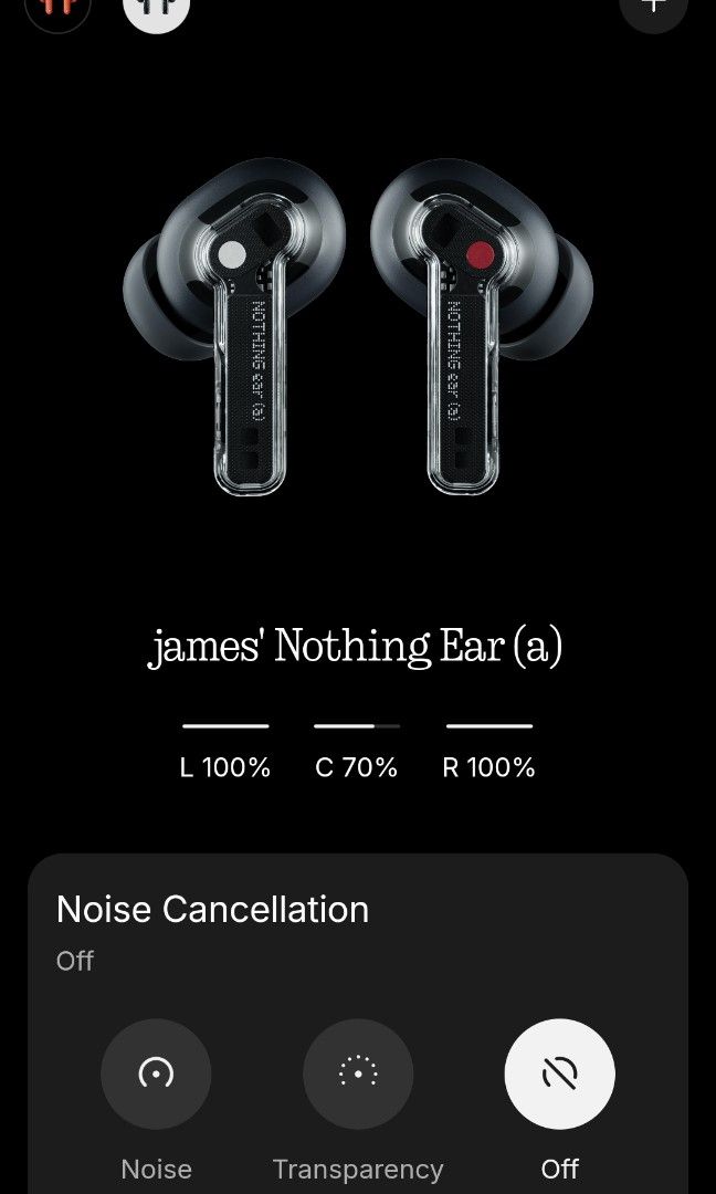 Nothing Ear (a) Black Wireless Earbuds (Category: Earphones) located in Makati City. Submitted by kamotejoe (Listing ID 1471099809, Image 3). Description: Selling Nothing Ear (a) Wireless Earbuds (Black) selling for 2600 Unit only Location Betterliving Parañaque.