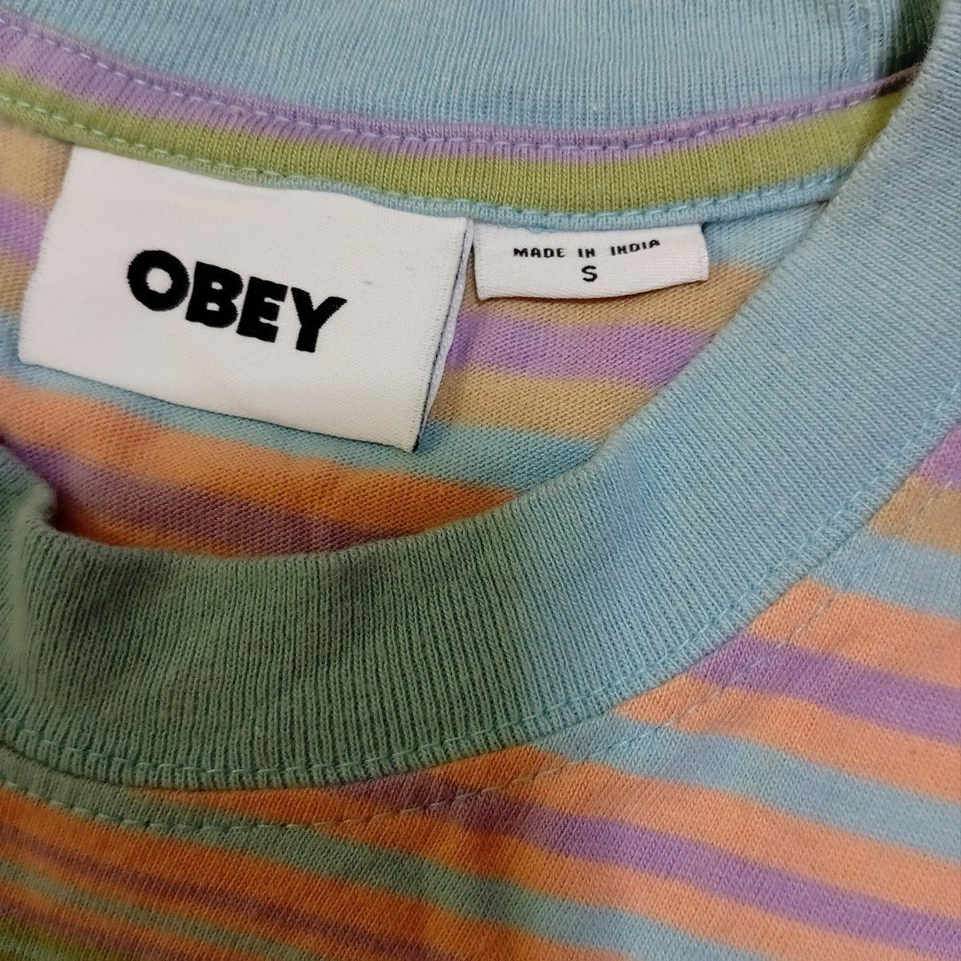OBEY BREAK SHORT SLEEVE T-SHIRT (Category: Activewear) located in Lingayen. Submitted by prince-cacatian (Listing ID 1471058943, Image 3). Description: Dimes: W20 L26 Good condition No issue Color rate 10-10.