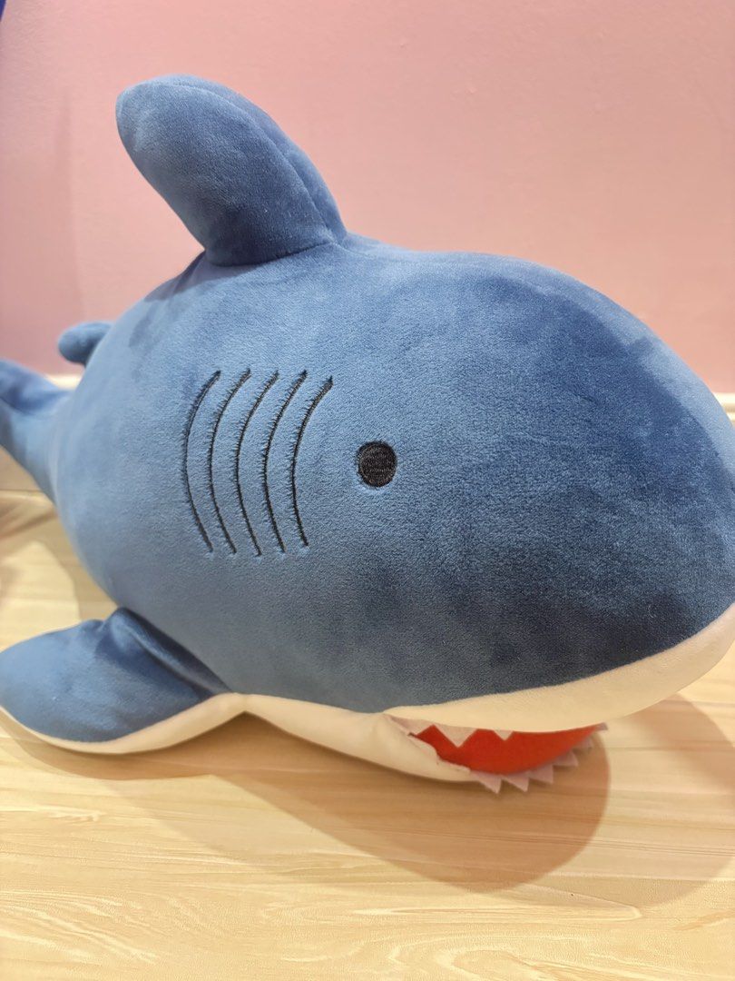 OFFICIAL MINISO Shark Plush Toy (Category: Plushies & Soft Toys) located in General Trias. Submitted by blu_wizard (Listing ID 1471056482, Image 1). Description: Dm for more pictures and infos, thank you!.