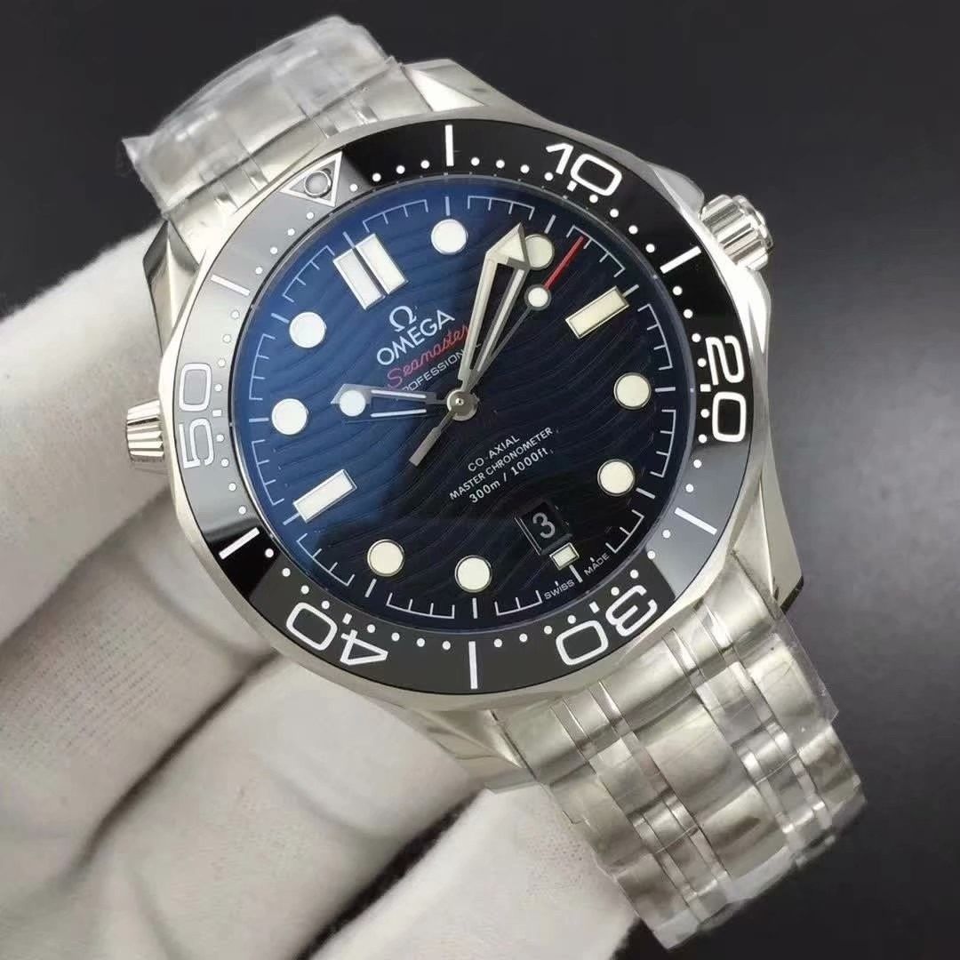 OMEGA Seamaster Professional Diver 300M Watch (Category: Luxury Watches) located in Malabon City. Submitted by cosmicdolphin.869a93 (Listing ID 1471010974, Image 2). Description: - Model: OMEGA Seamaster Professional Diver 300M - Dial: Iconic blue wave dial with date window at 6 o'clock - Bezel: Scratch-resistant black ceramic bezel - Movement: Automatic co-axial master chronometer movement - Condition: Brand new, stainless steel bracelet wrapped