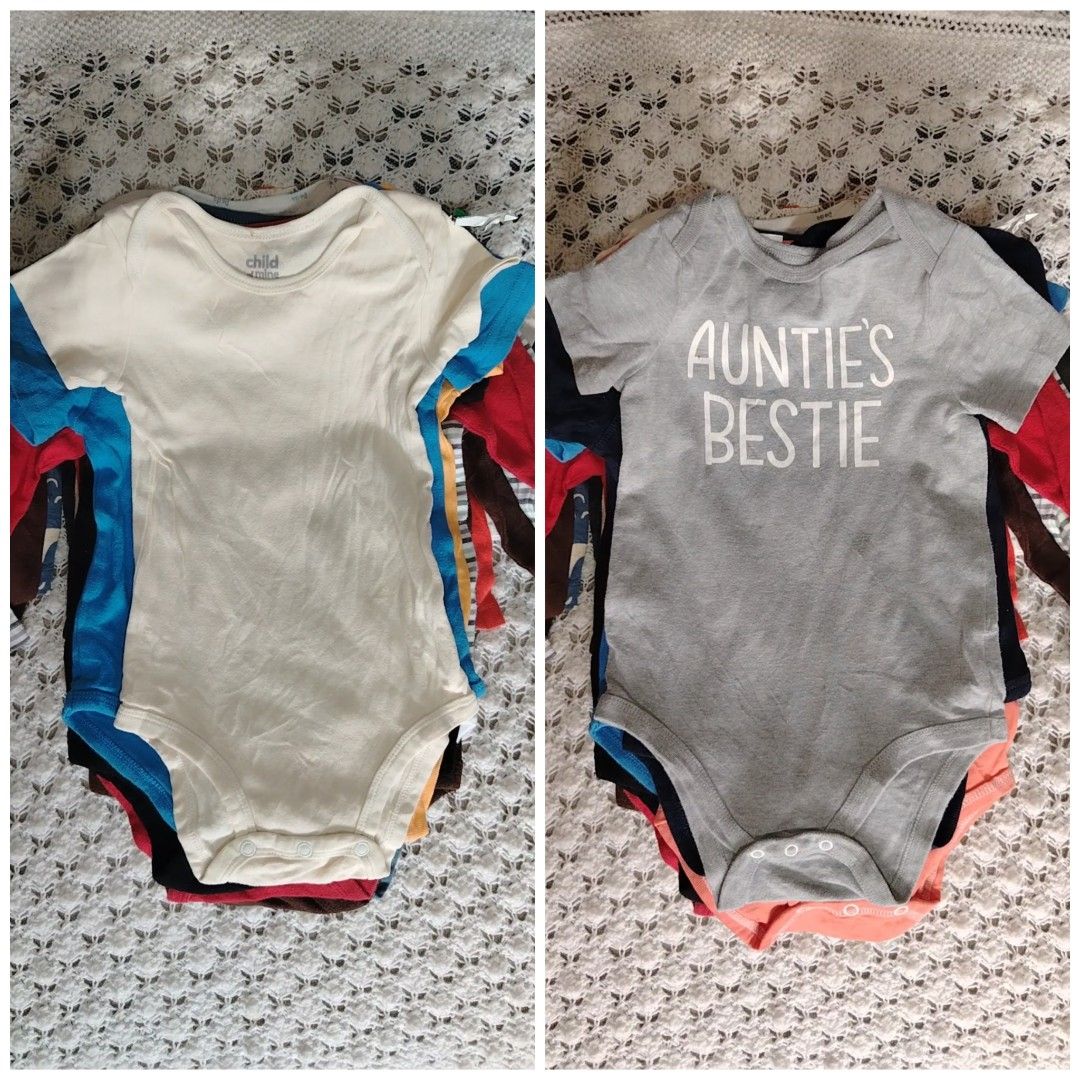 Onesies for Boy 18-24m (Category: Babies & Kids Fashion) located in San Luis. Submitted by cknfaithtoysshop1831 (Listing ID 1470973845, Image 2). Description: 15pcs 20 each With 1pc free.