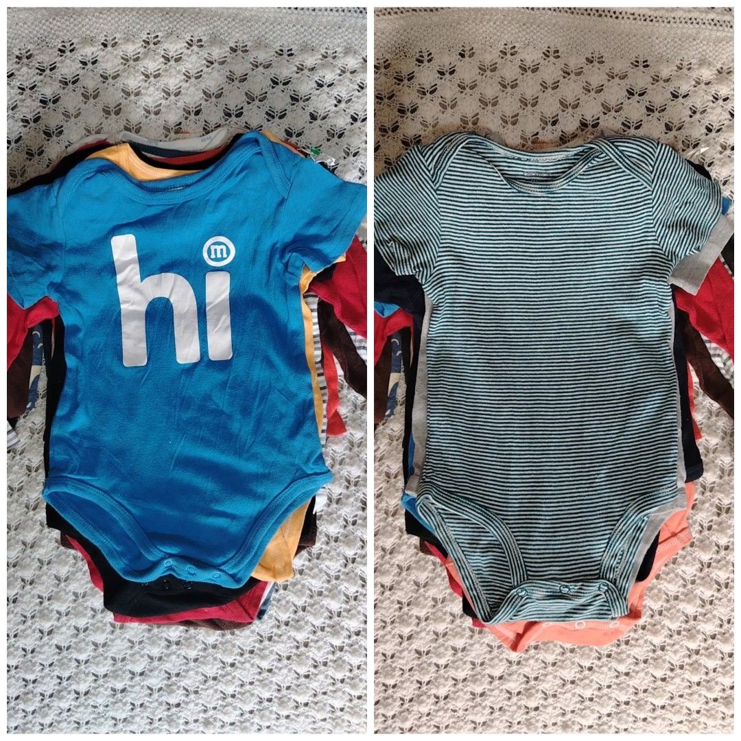 Onesies for Boy 18-24m (Category: Babies & Kids Fashion) located in San Luis. Submitted by cknfaithtoysshop1831 (Listing ID 1470973845, Image 3). Description: 15pcs 20 each With 1pc free.
