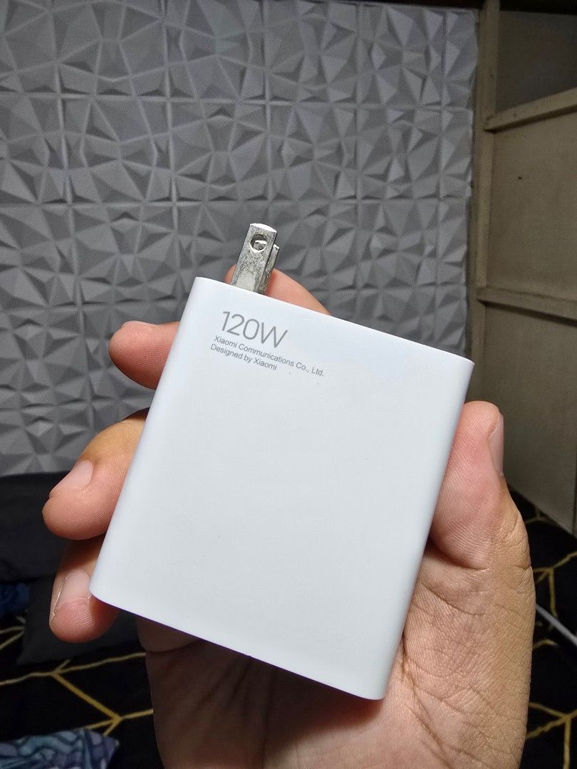 Original Xiaomi 120 watts adapter (Category: Chargers & Cables) located in Caloocan City. Submitted by jm18345 (Listing ID 1470988046, Image 3). Description: Original xiaomi 120 watts adapter This is originally bought in xiaomi store togerther with xiaomk 14t pro. Not class A na makikita nyo sa orange app hehe..