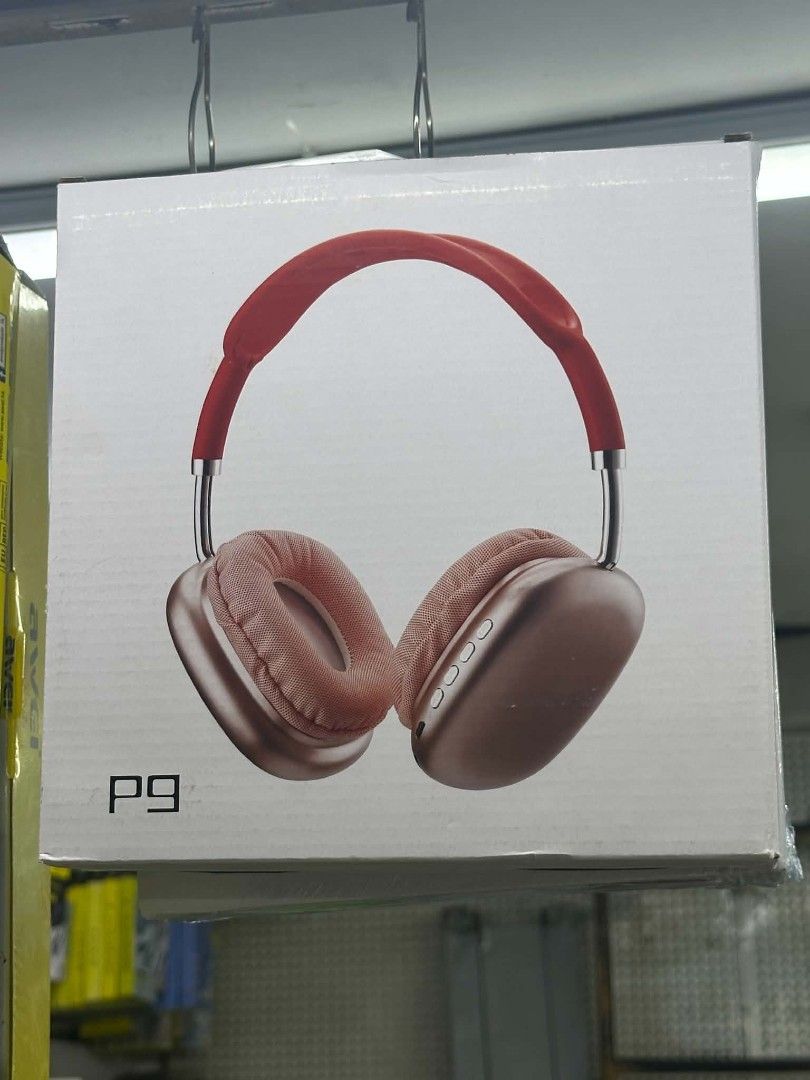 P9 Wireless Headphones Rose Gold Red (Category: Headphones & Headsets) located in Manila. Submitted by ericklee23 (Listing ID 1471017709, Image 1). Description: - Brand new P9 wireless headphones in rose gold with a chic red headband - Over-ear design with soft, cushioned ear pads for all-day comfort - Convenient control buttons located directly on the right ear cup - Packed securely inside the original box, ready for gifting or personal use.